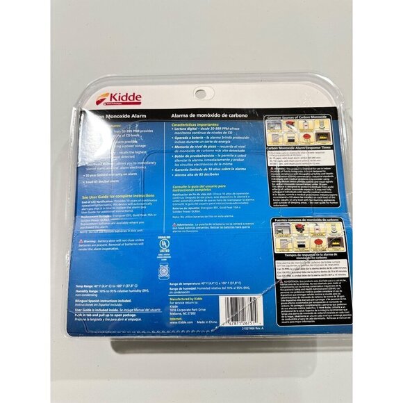Kidde Digital Display Carbon Monoxide Alarm Value Twin Pack Brand New Sealed - Picture 3 of 5